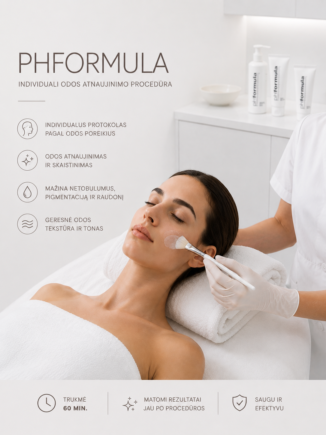 pHformula – individuali odos atnaujinimo procedūra
