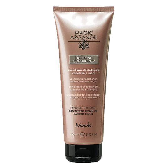 NOOK MAGIC ARGANOIL DISCIPLINE CURLY MILK PIENELIS GARBANOTIEMS PLAUKAMS