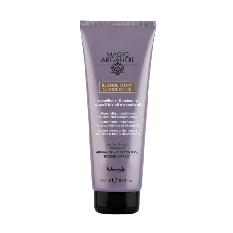 NOOK MAGIC ARGANOIL BLONDE STORY KONDICIONIERIUS ŠVIESIEMS PLAUKAMS 250ml