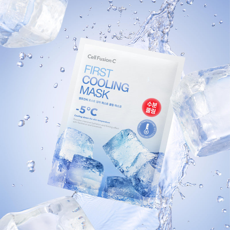 Vėsinanti ir drėkinanti veido kaukė "First Cooling Mask", 1 vnt.