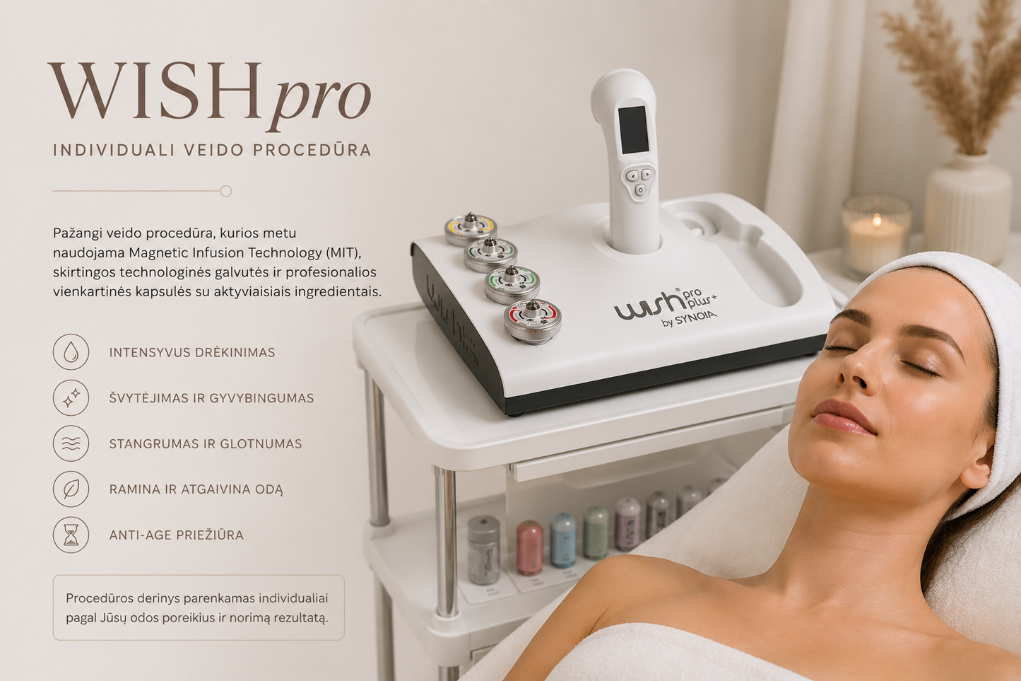 WISHpro – individualizuota veido procedūra
