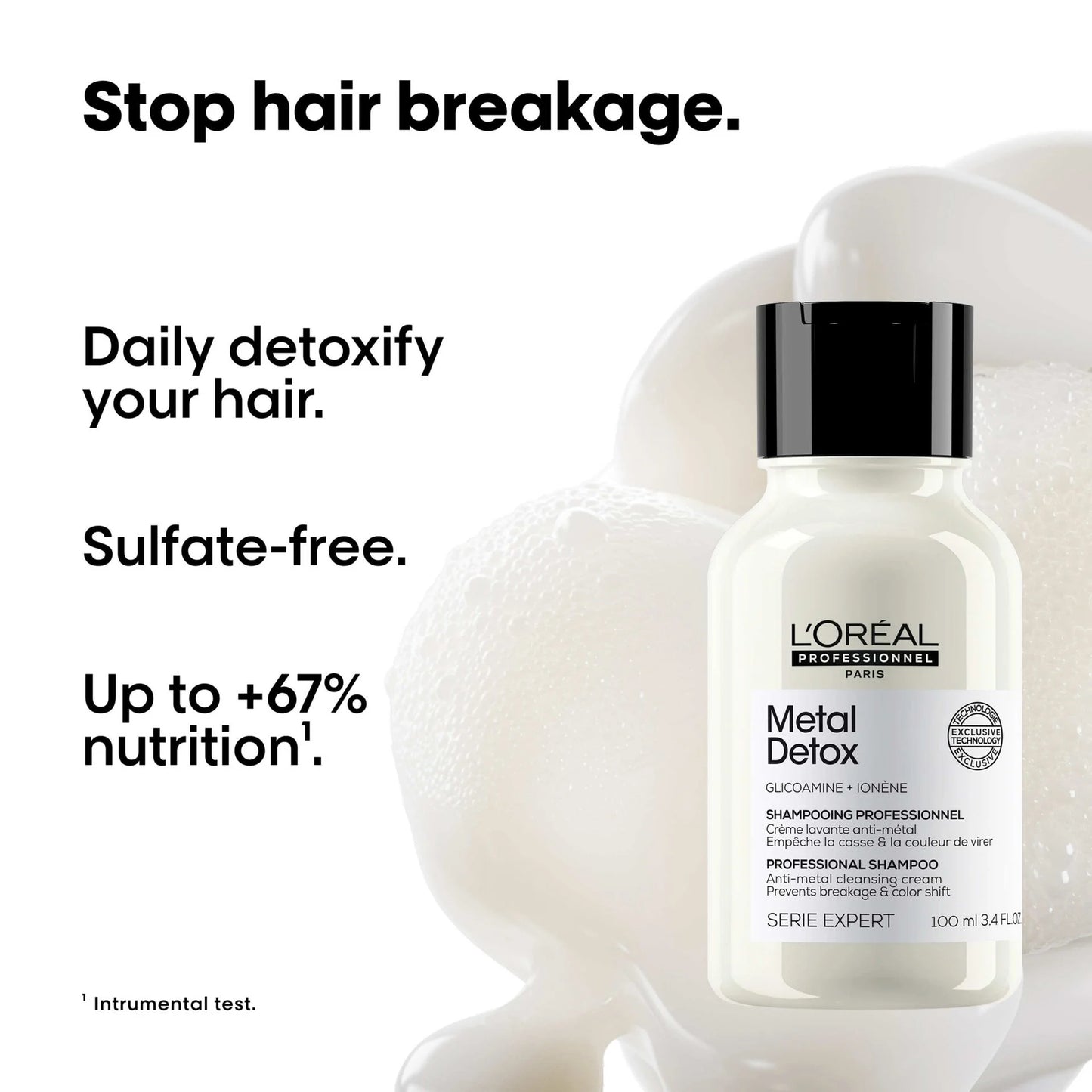 SERIE EXPERT METAL DX METAL DETOX ANTI-METAL CLEANSING CREAM
Plaukų šampūnas 300ml
